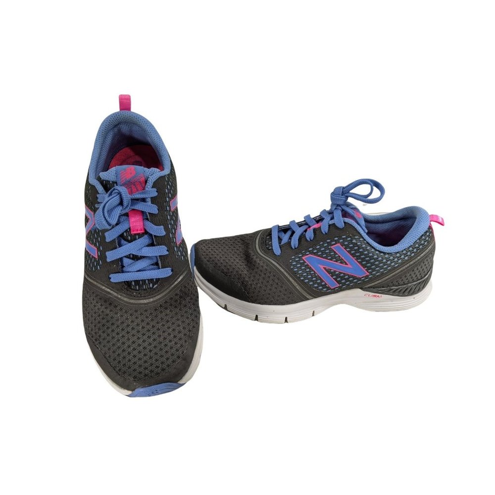 New Balance Womens 711 Cush+ WX711SP Gray Purple Cross Trainer Running Size 7.5